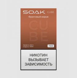 Электронная сигарета Soak Cube Black Fruit Blast (Фруктовый Взрыв) 7000 (M)