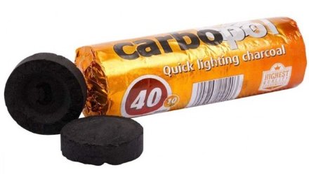 Купить Уголь быстроразжигаемый Carbopol 1 туба (10 таблеток 40 мм)