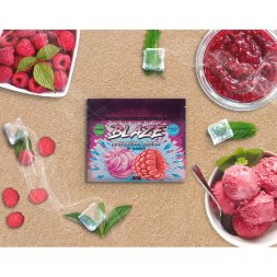 Бестабачная смесь Blaze Raspberry Cream (Малиновое Мороженное) 50гр