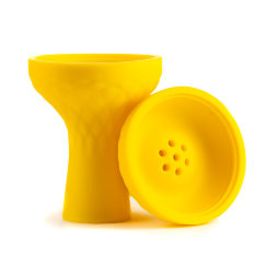 Чаша силиконовая с бортиком (Желтая)