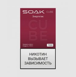 Электронная сигарета Soak Cube Black Energy Drink (Энергетик) 7000 (M)