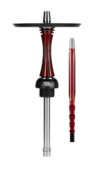 Кальян Alpha Hookah - X Reverse Red Black (Шахта, шланг, мундштук, уплотнители)
