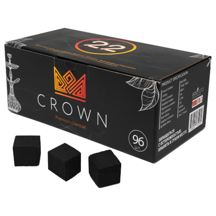 Купить Уголь для кальяна Crown 96