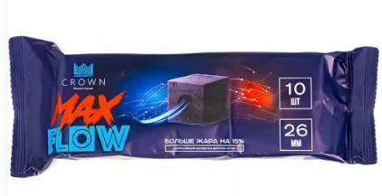 Купить Уголь Crown Maxflow кокосовый 10 шт (26 мм)