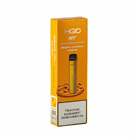 Купить Электронная сигарета HQD Hit Вафли с кленовым сиропом ОРИГ 1600 тяг