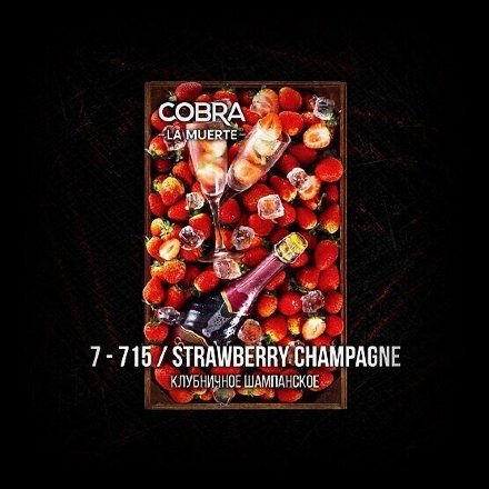 Купить Табак Cobra LA MUERTE STRAWBERRY CHAMPAGNE 40 гр, , шт