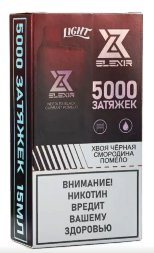 Электронная сигарета ELEXIR LIGHT 5000 хвоя-черная смородина-помело