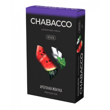 Купить Chabacco MEDIUM Watermelon gum 50гр (М)