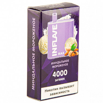 Купить Электронная сигарета INFLAVE Max Миндальное мороженое 4000 затяжек
