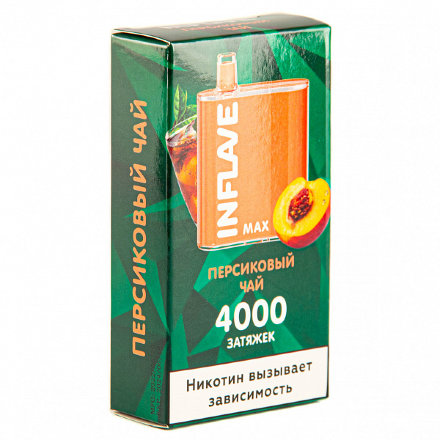 Купить Электронная сигарета INFLAVE Max Персиковый чай 4000 затяжек