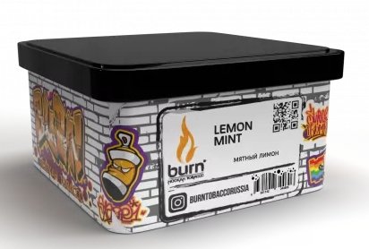 Купить Табак Burn Lemon mint 200гр (М)