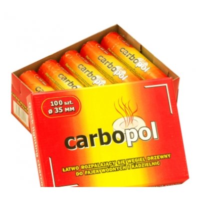 Купить Уголь для кальяна Carbopol 1 туба (10 таблеток 35 мм)