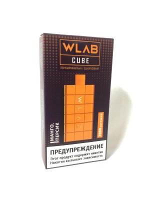 Купить Электронная сигарета WLAB Cube 7000тяг Манго-персик