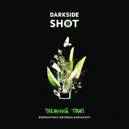 Купить Табак Darkside Shot Таежный трип (Лемонграсс, фейхоа, эвкалипт) 30 г (М) 