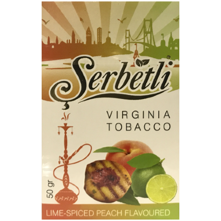 Купить Табак Serbetli (Щербетли) 	Лайм и Персик со Специями