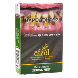 Табак Afzal (Афзал) Strong Mint (Мята Стронг) 40 гр (акцизный)
