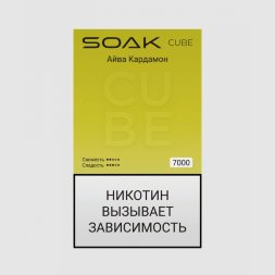 Электронная сигарета Soak Cube White - Quince Cardamon (Айва Кардамон) 7000 (M)