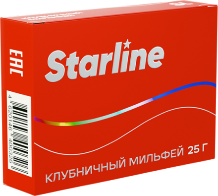 Купить Табак Starline (Старлайн) Клубничный мильфей 25гр