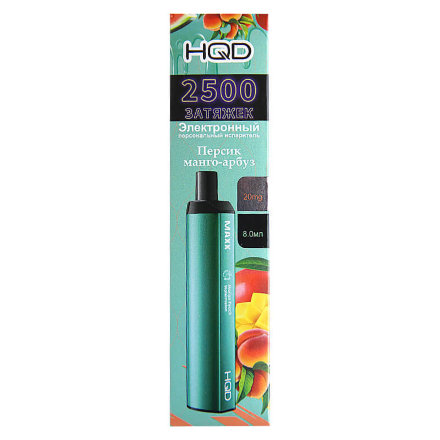 Купить Электронная сигарета HQD MAXX ОРИГ 2500 тяг Персик-манго-арбуз