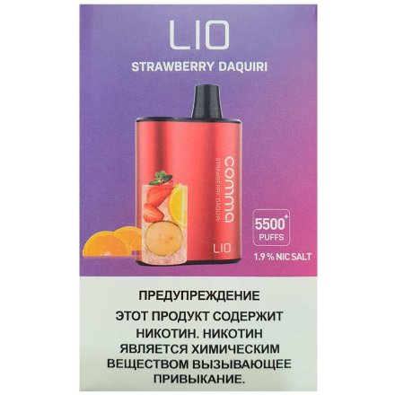Купить Электронная сигарета LIO COMMA 5500 тяг Strawberry Daquiri