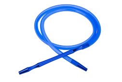 Силиконовый шланг (синий) для кальяна c метал.рукояткой №2