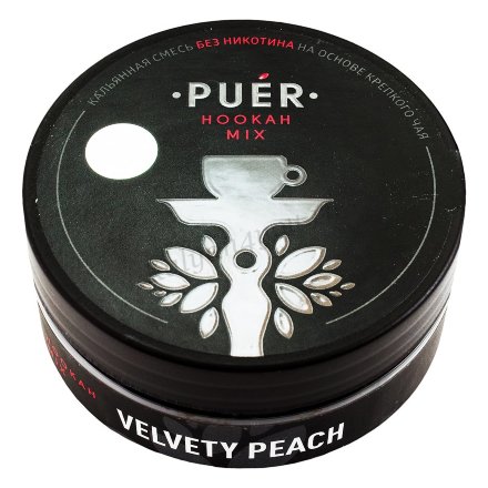 Купить Бестабачная смесь PUER Velvety Peach (Сочный персик) 100 гр.