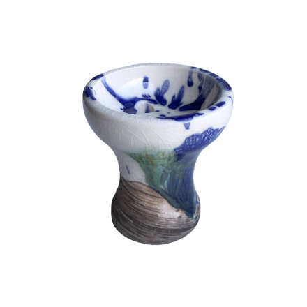 Купить Чаша Kolos - Turrkkilainen Glaze (Белый с синим)