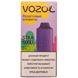 Электронная сигарета VOZOL Star 6000 Фруктовые конфеты