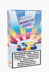 Monster bars Blueberry Raspberry Lemon Ice 6000 puffs (M)