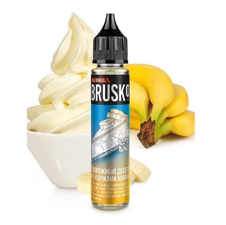 Купить Жидкость Brusko Salt (20мг) 30мл (Творожный десерт с кусочками банана)