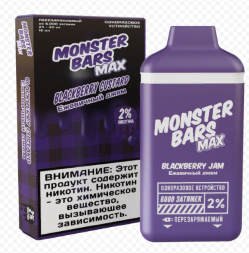 Monster bars Blackberry Jam 6000 puffs (M)