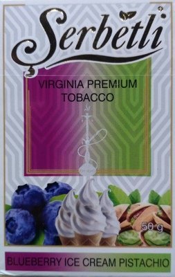 Купить Табак Serbetli (Щербетли) Blueberry Ice Cream Pistachio (Черника, фисташка и мороженое)