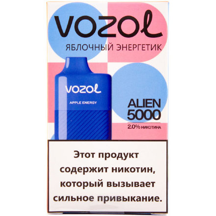 Купить VOZOL Alien 5000 Яблочный энергетик