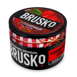 Бестабачная смесь для кальяна Brusko - клубничный джем 50 гр.