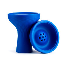 Чаша силиконовая с бортиком (Синяя)