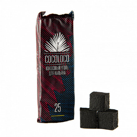 Купить Уголь для кальяна Cocoloco 25мм 12шт