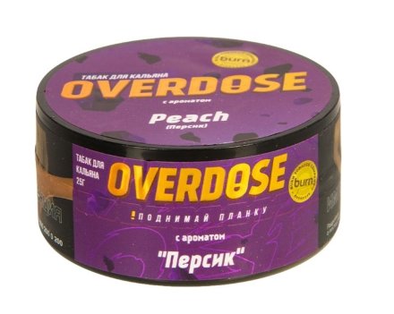 Купить Табак Burn Overdose Peach (Персик) 25гр (М)