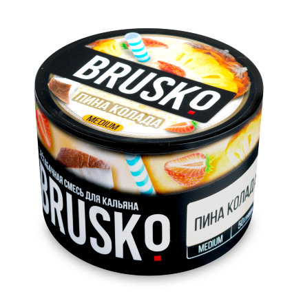 Купить Бестабачная смесь для кальяна Brusko - пина колада 50 гр.