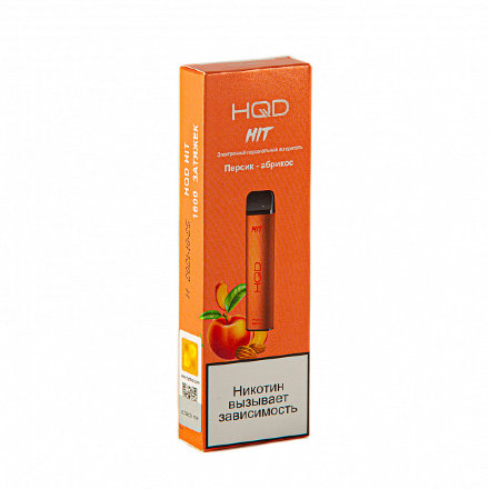 Купить Электронная сигарета HQD Hit Персик-абрикос ОРИГ 1600 тяг