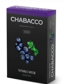Купить Чайная смесь Chabacco Bluberry mint (Черника с мятой) 50 гр. (M)