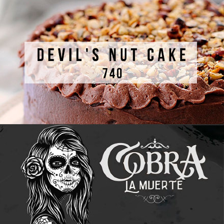 Купить Табак Cobra La Muerte Devils Nut Cake (Пирог с Орехами) 40 гр